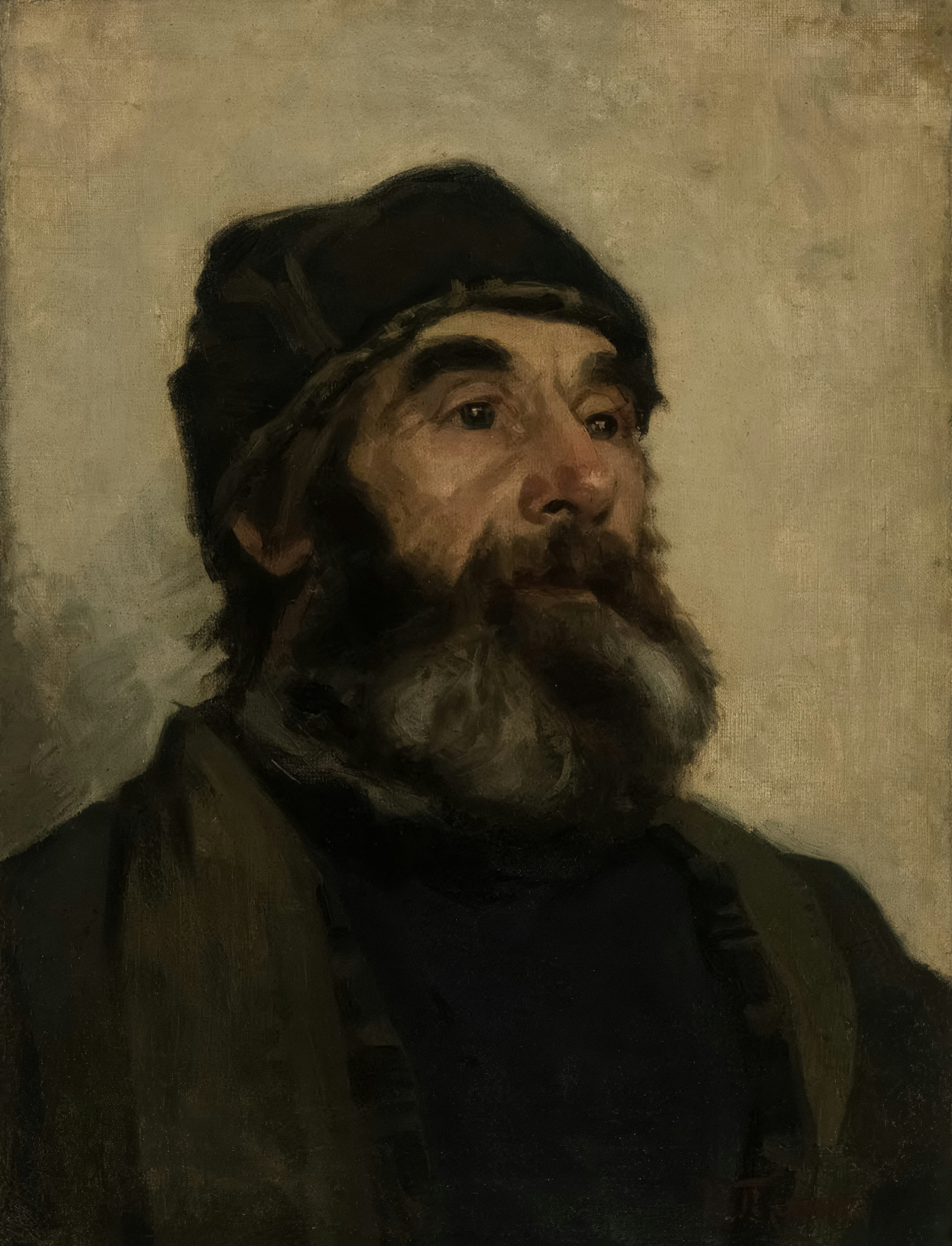 painting of man with beard